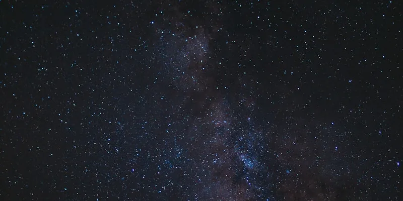 Two galaxies interacting in deep space